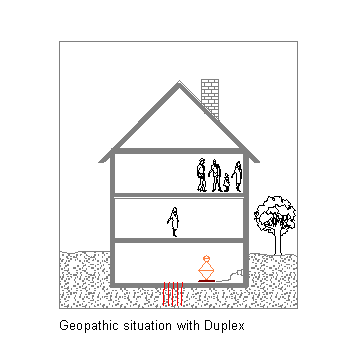 Geopathic situation with Duplex Text Box: Geopathic situation with Duplex